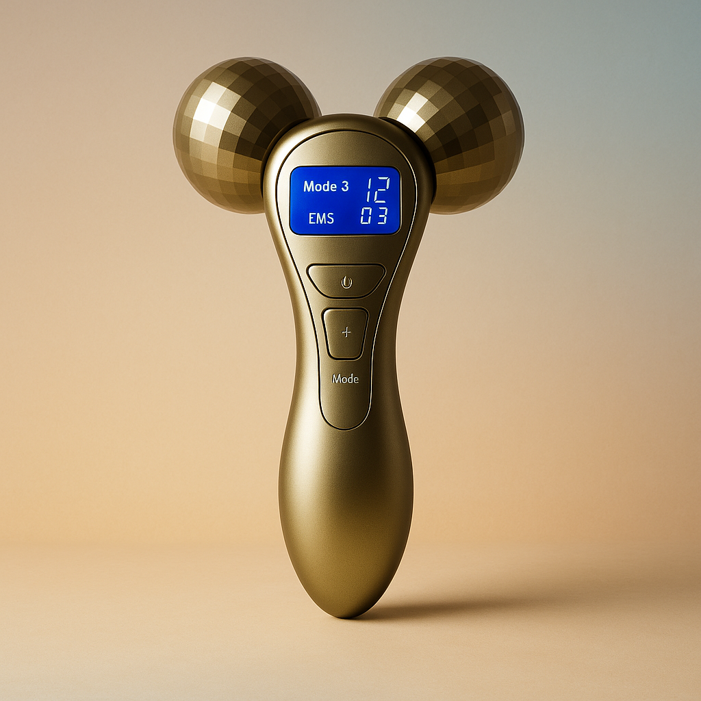 4D EMS Microcurrent Face Massager – Skin Toning & Lifting Device