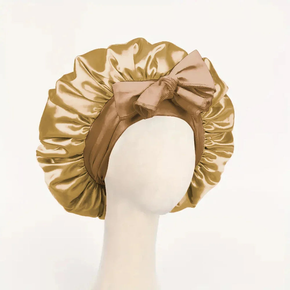 Meekonos™ SilkCare – Luxury Satin Night Bonnet