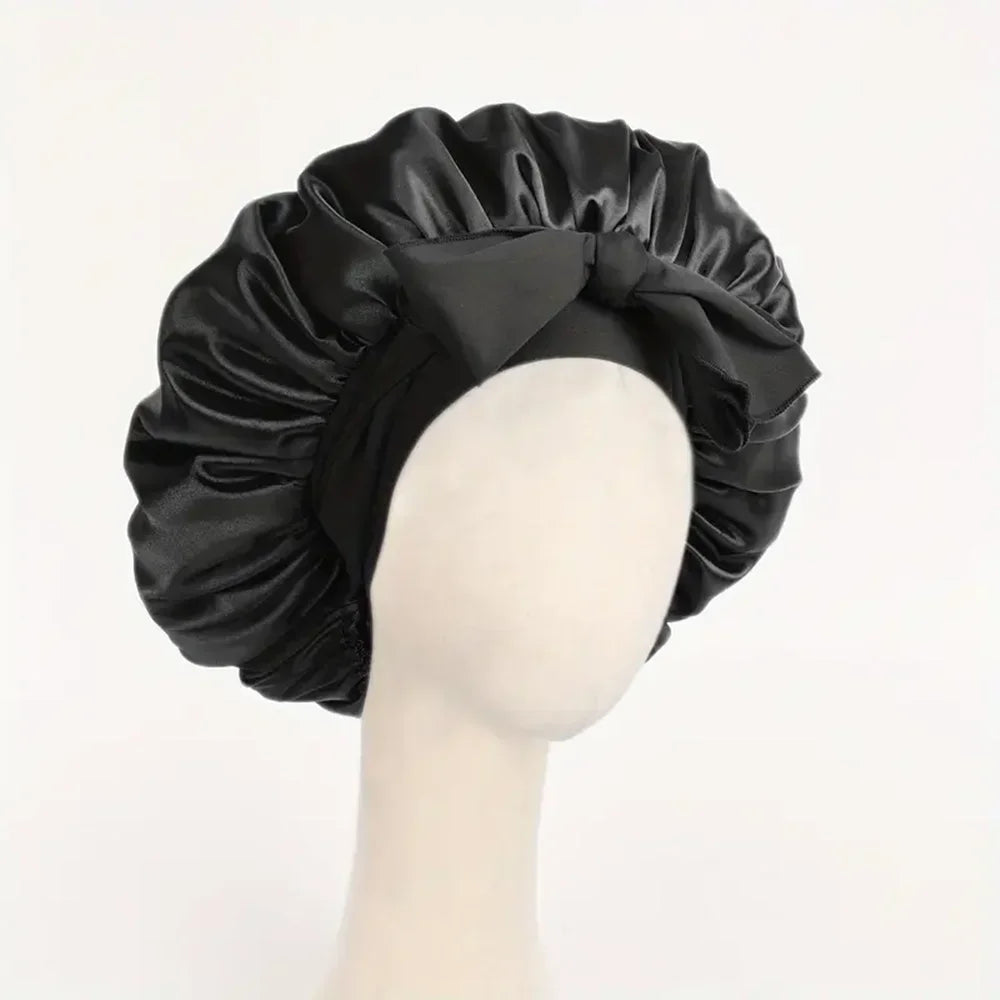 Meekonos™ SilkCare – Luxury Satin Night Bonnet
