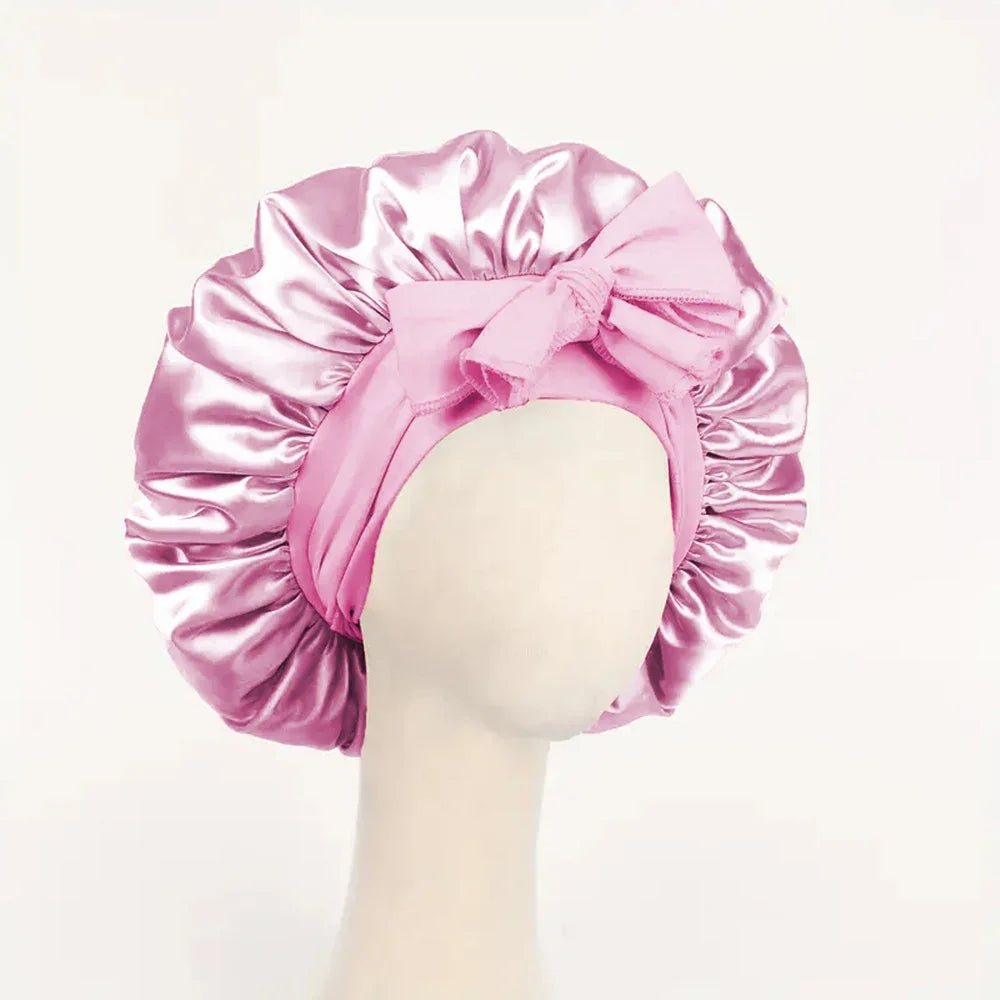 Meekonos™ SilkCare – Luxury Satin Night Bonnet
