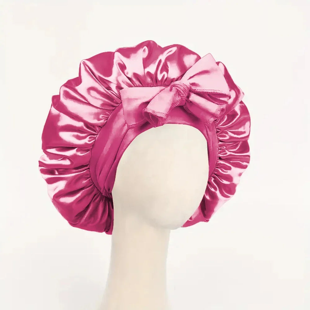 Meekonos™ SilkCare – Luxury Satin Night Bonnet