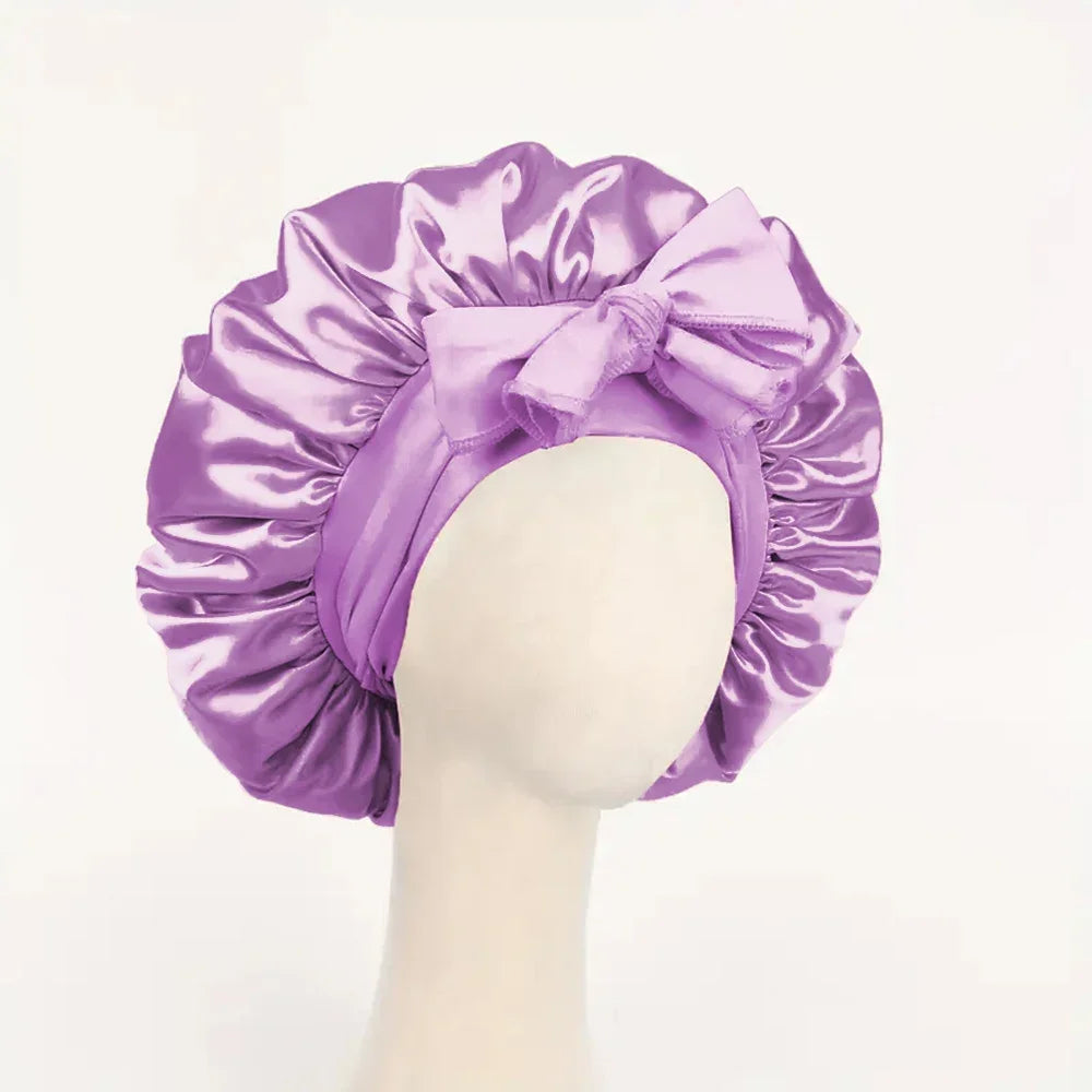 Meekonos™ SilkCare – Luxury Satin Night Bonnet