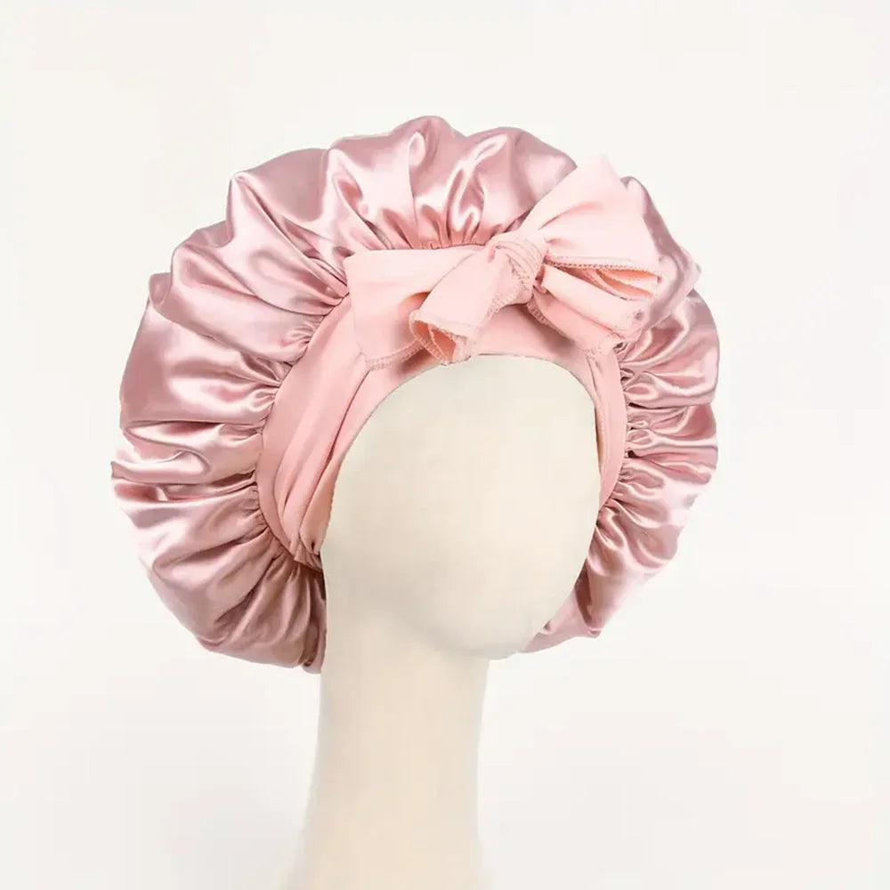 Meekonos™ SilkCare – Luxury Satin Night Bonnet