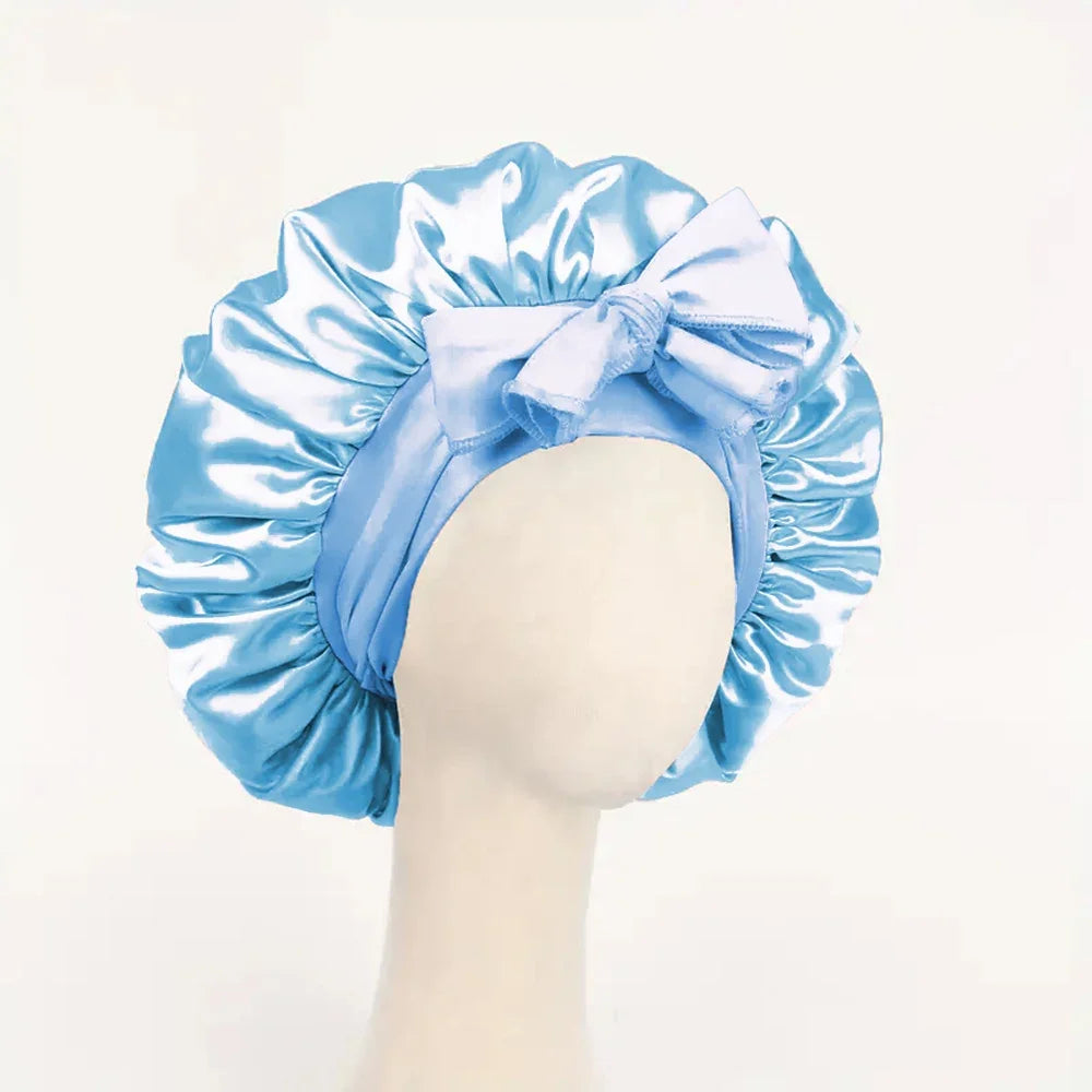 Meekonos™ SilkCare – Luxury Satin Night Bonnet