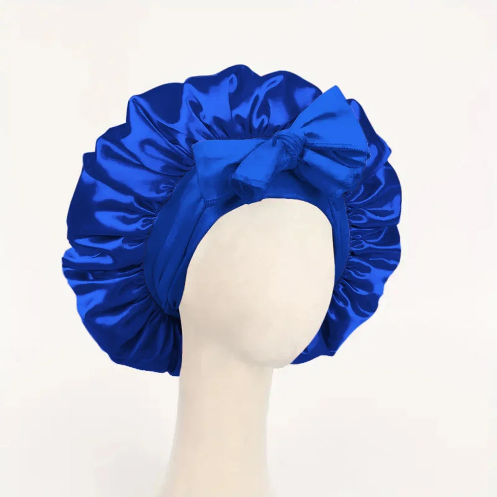 Meekonos™ SilkCare – Luxury Satin Night Bonnet