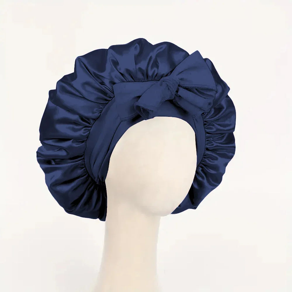 Meekonos™ SilkCare – Luxury Satin Night Bonnet